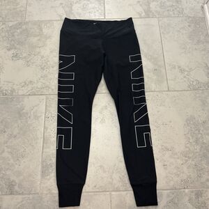 Nike Leggings Womens Large L Black Dri Fit Activewear Pants Yoga Gym AH8387-010
